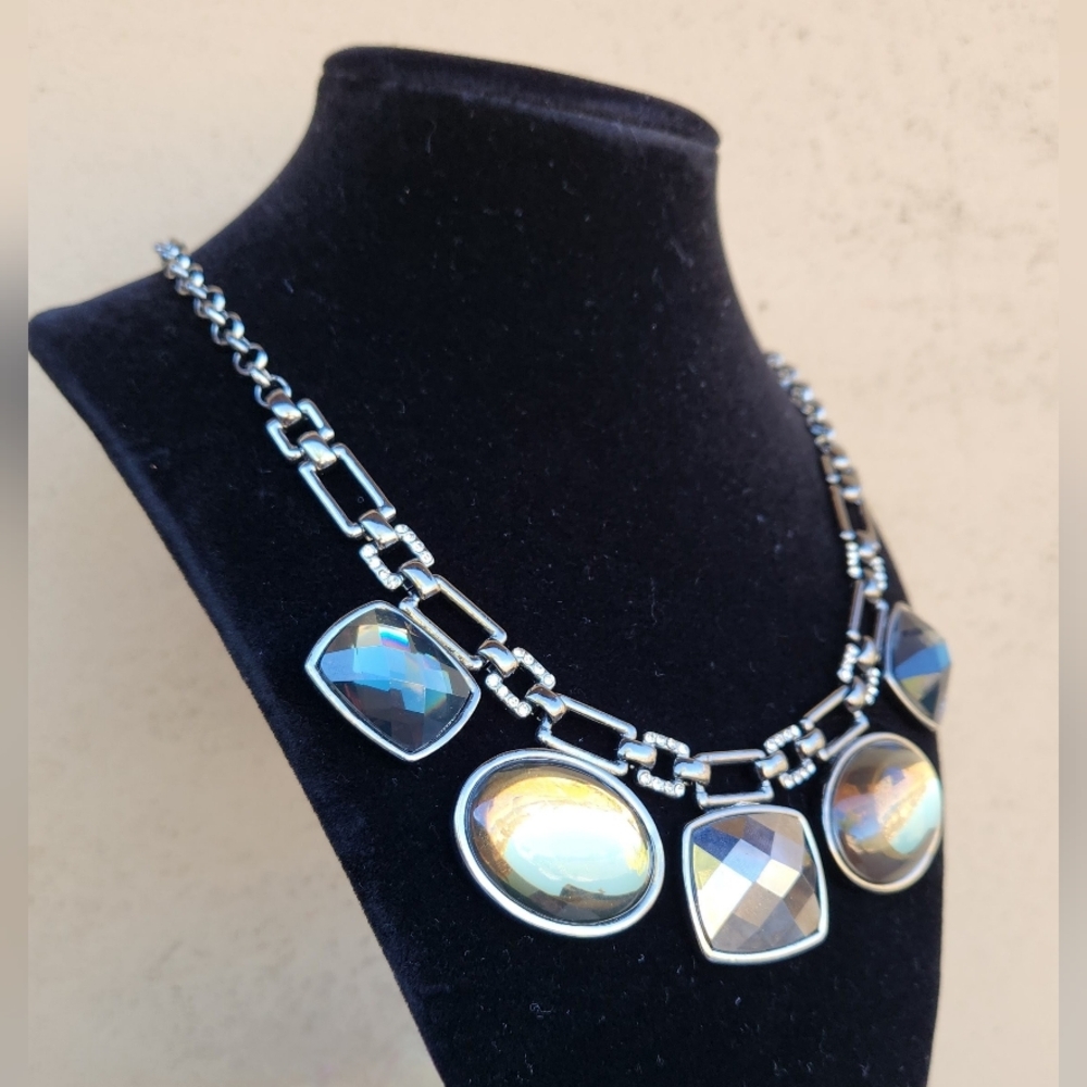 Alfani Chunky Geometric Statement Necklace - Picture 2 of 7